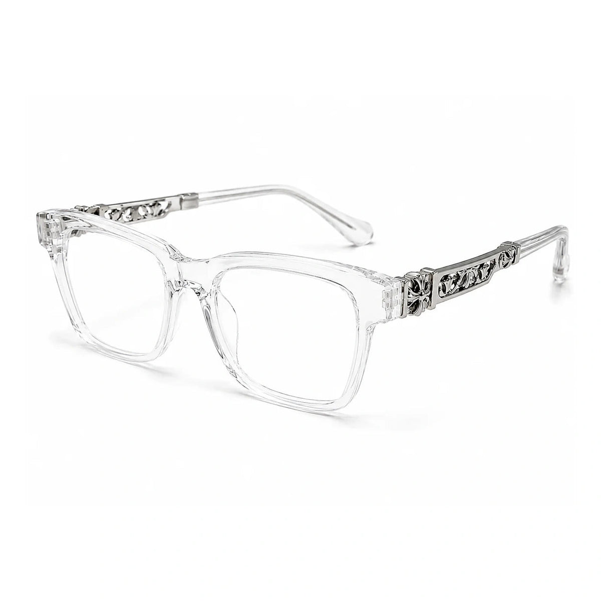 White Chr0me Glasses