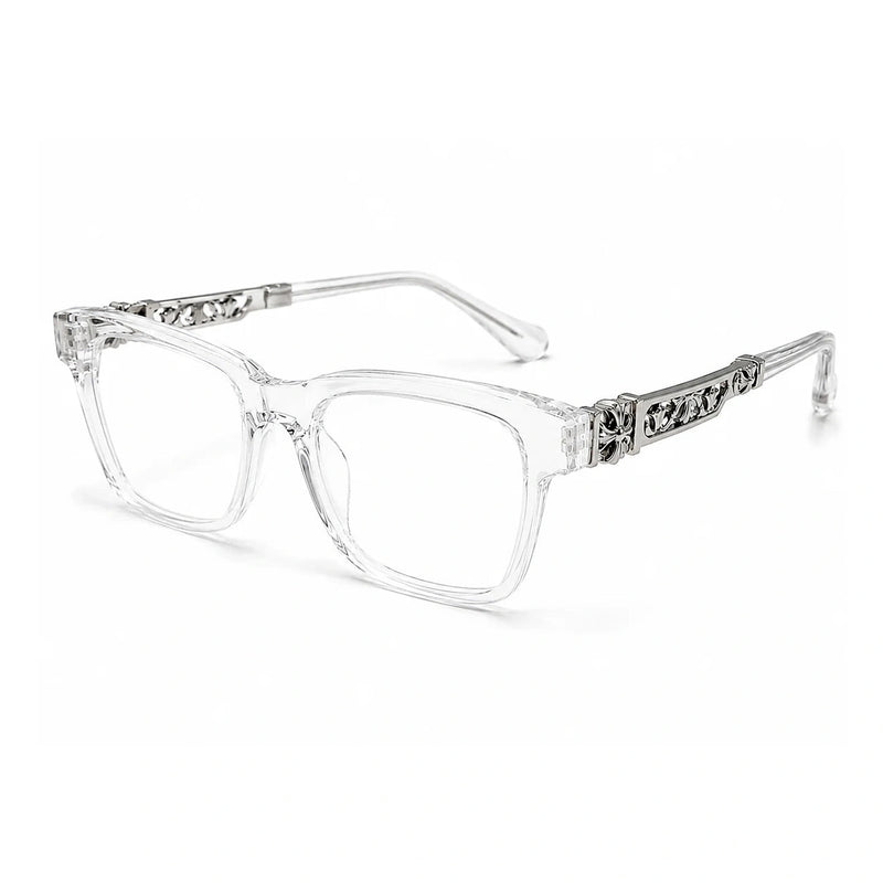 White Chr0me Glasses